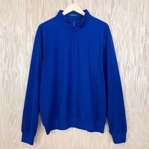 Turtleson Golf Quarter-Zip Pullover Blue L